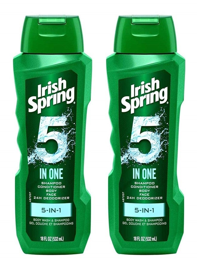 أيريش سبرينج شامبو وبلسم وغسول للجسم وغسول للوجه ومزيل للعرق من Irish-Spring، 18 أونصة (عبوة من 4 قطع) - Image 2